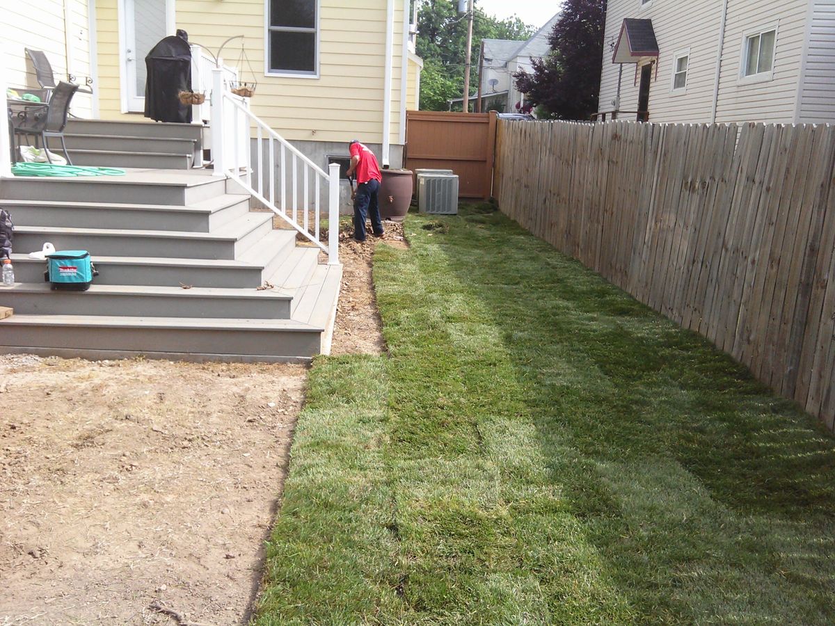 Sod Installation for VQ Land & Stone in St. Louis, MO