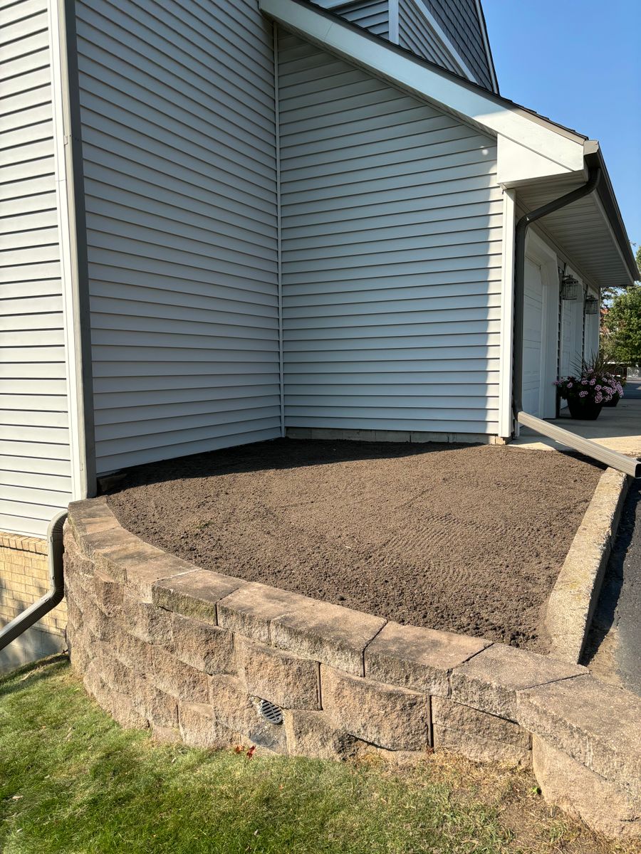 Hardscaping for Green Bridge Irrigation in Little Falls, MN