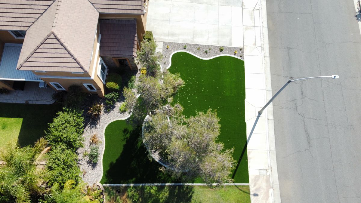 Concrete Edging for Aidan Jade Landscaping in Riverside County, CA