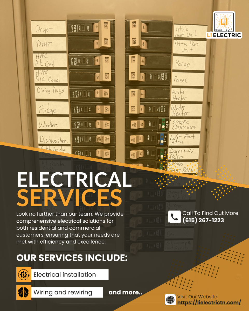Electrical Repairs for Li Electric of TN in Columbia, TN