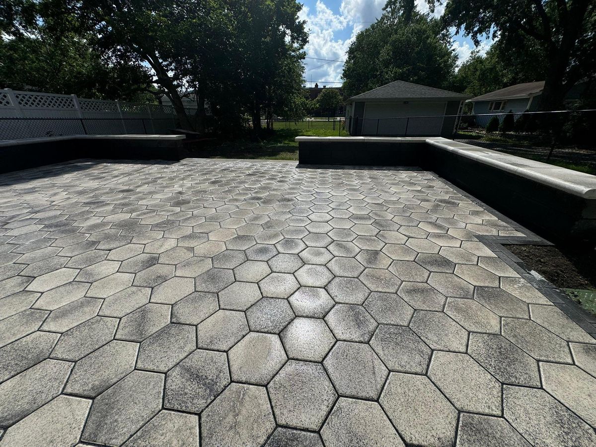 Landscape Installation for Alvarez Pavingstone INC. in Lyons, IL