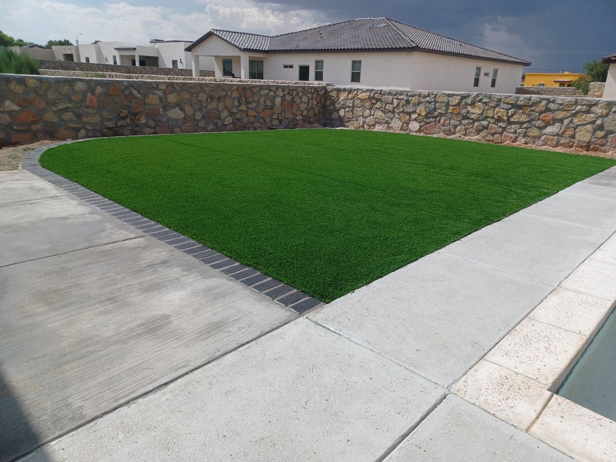 Turf Installation for Oasis Landscaping LLC  in El Paso, TX