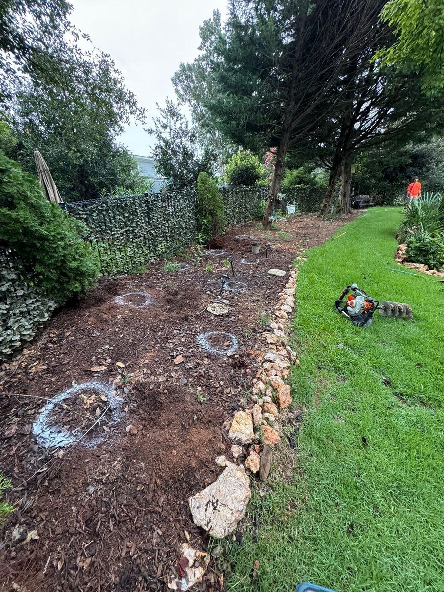 Landscape Installation for Trophy Outdoor Solutions in Lexington, SC