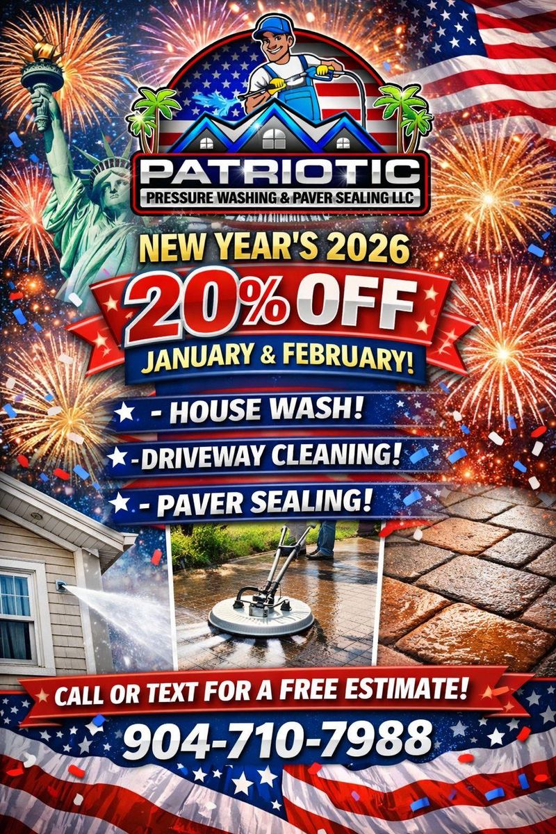 Driveway and Sidewalk Cleaning for Patriotic Pressure Washing & Paver Sealing in Green Cove Springs, FL