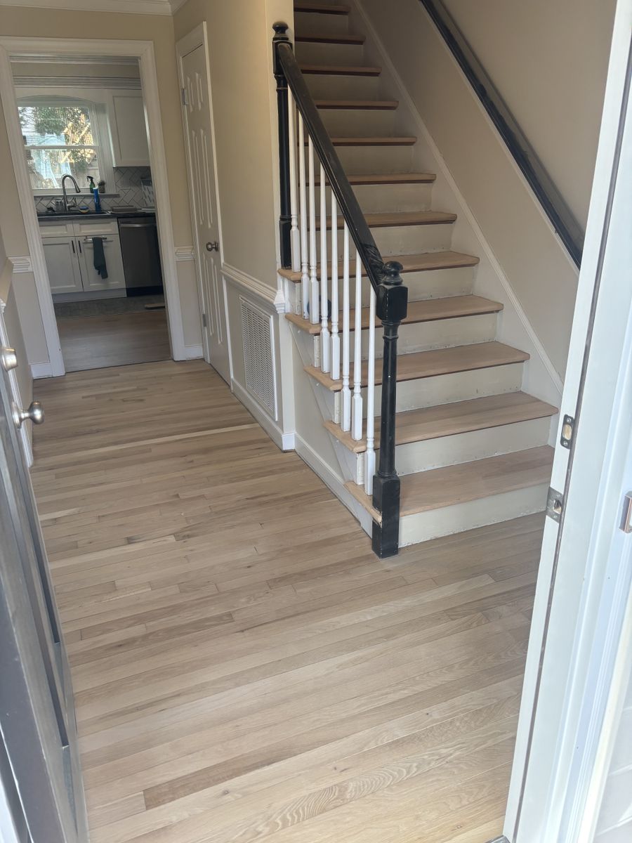 Refinishing hardwood flooring for Jason Tench Flooring LLC in Richmond, VA