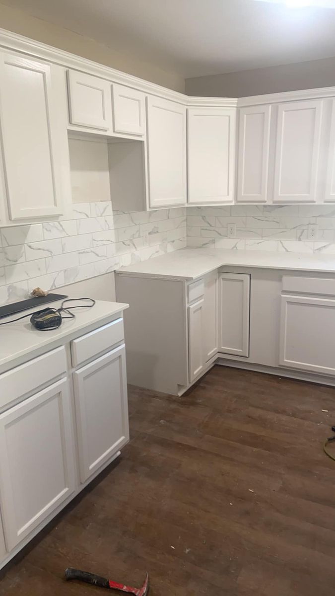 Kitchen and Cabinet Refinishing for CJ Remodeling & Painting LLC. in Tulsa Hills, OK