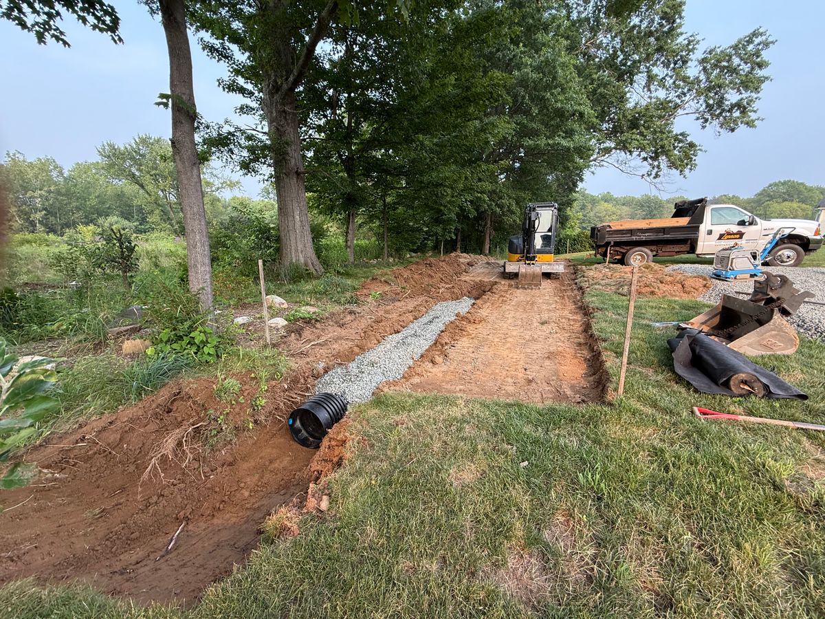 Site Work for Lennon Land Management in Suffield, CT