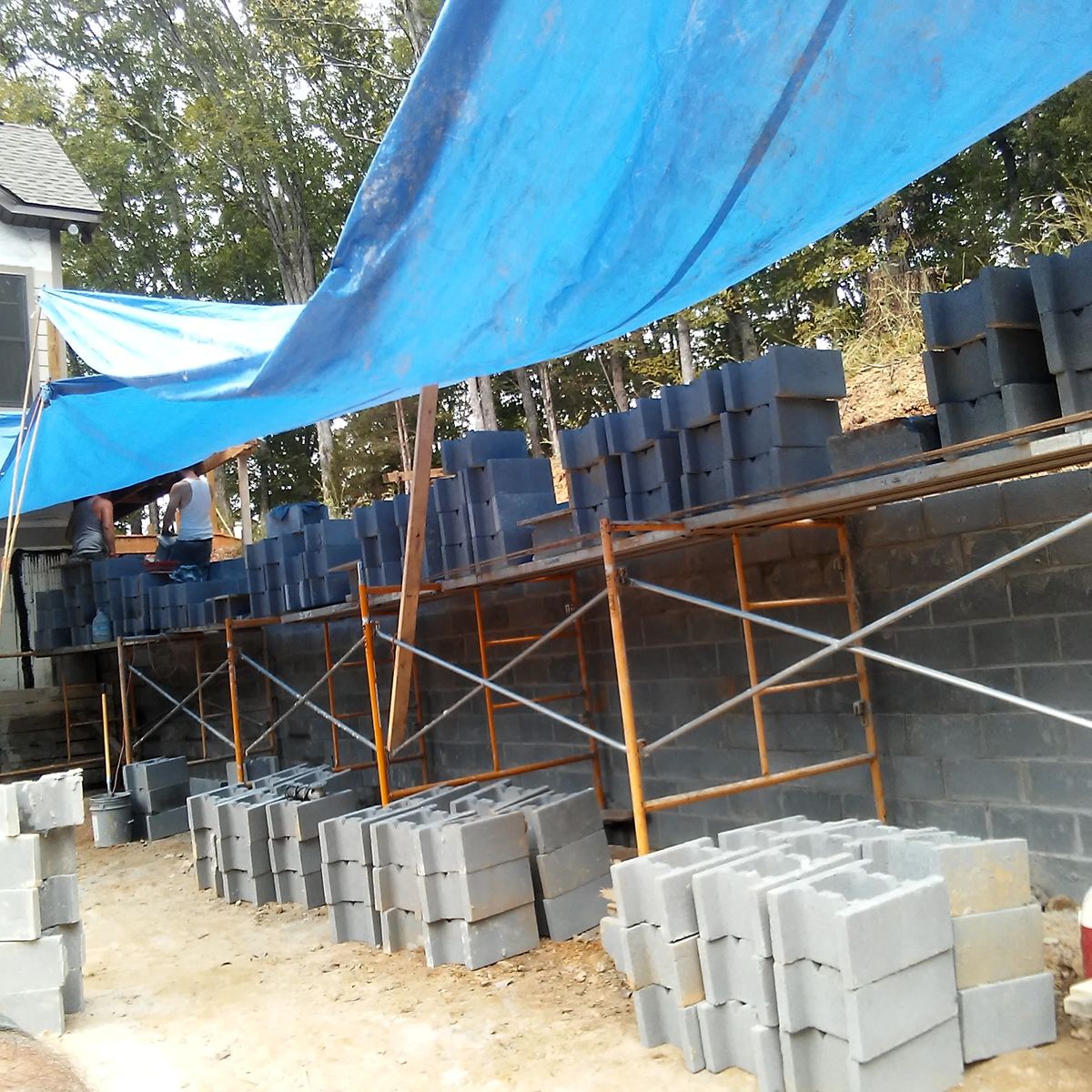 Stone Wall Installation for Quality Stucco & Stone in Morristown, TN