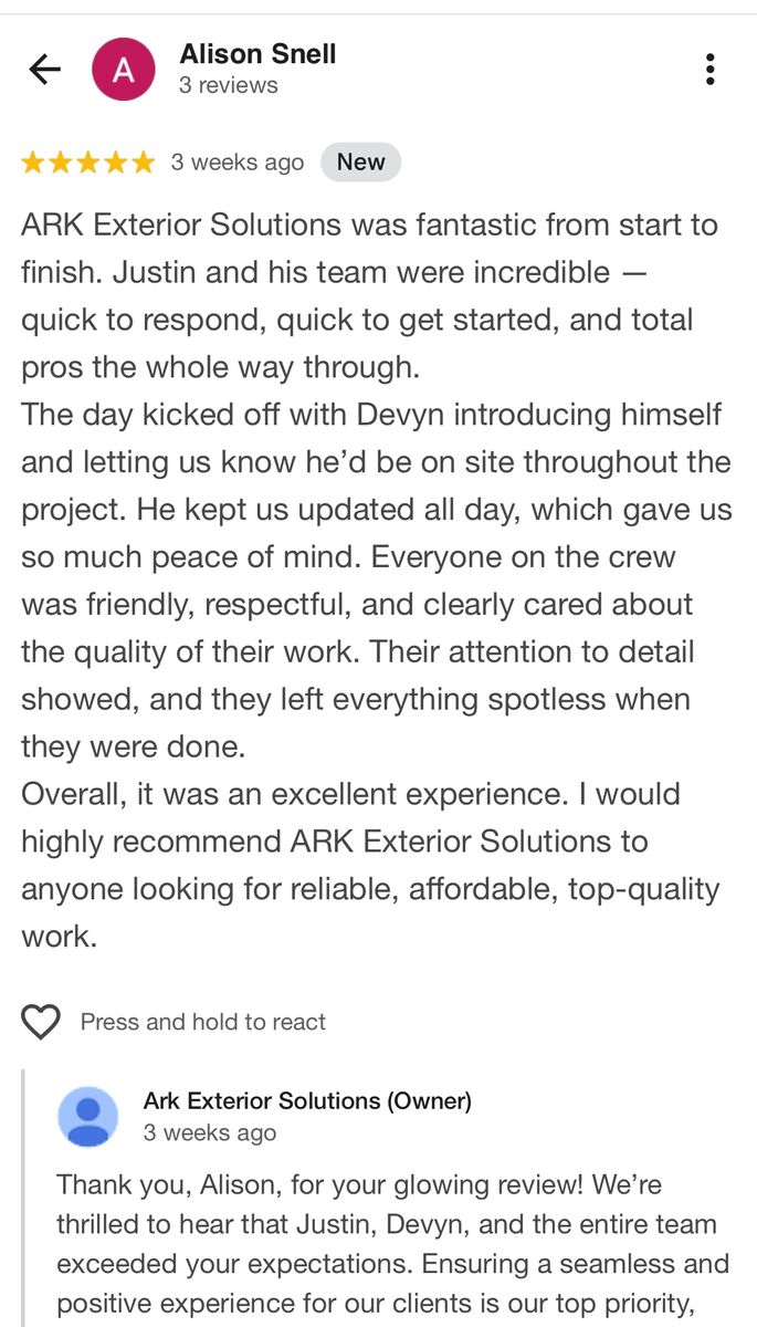 Other Exterior Services for Ark Exterior Solutions in Easton,  PA