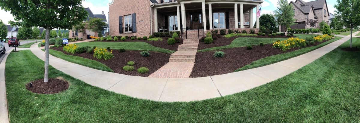 Mulch Installation for Russell's Lawn Care Plus in Nashville, TN