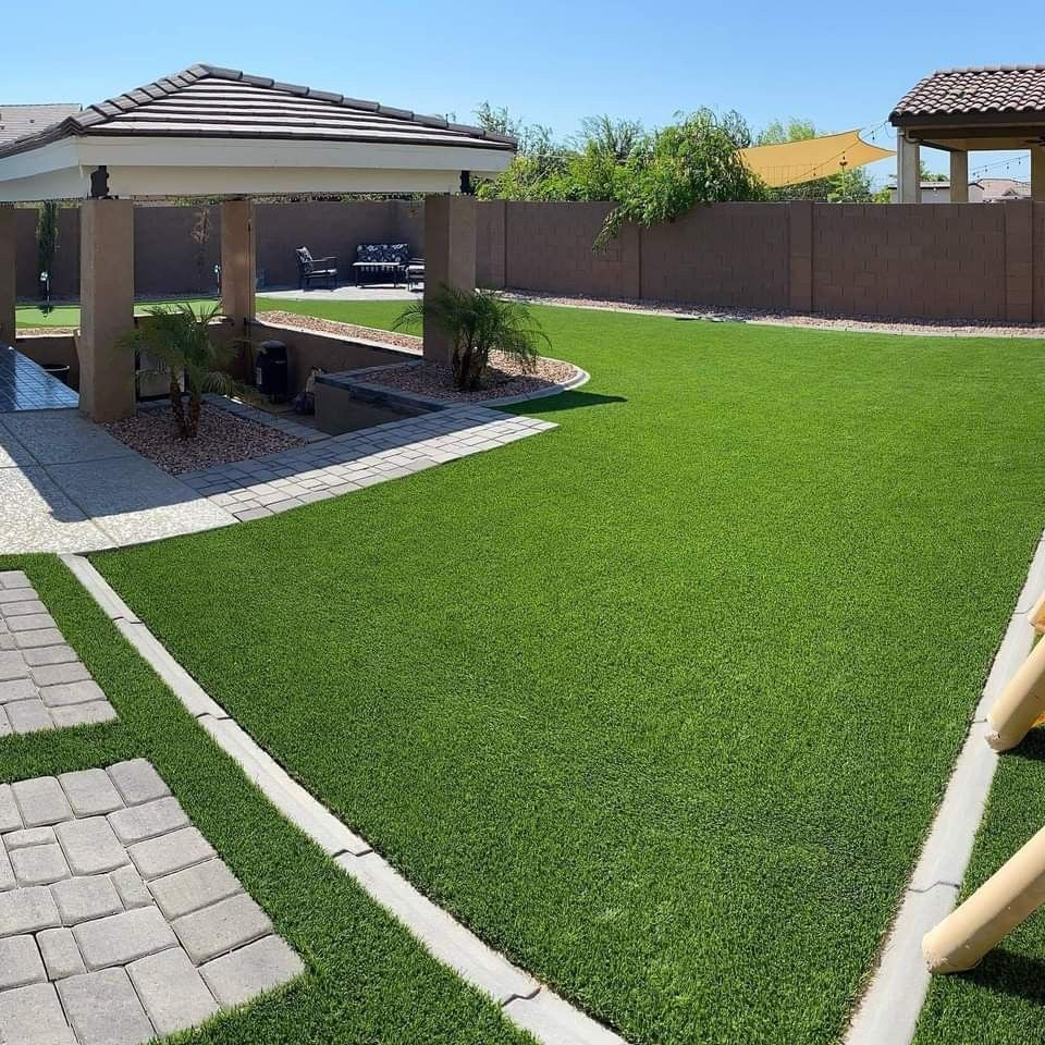Artificial Turf Installation for WHAT! Luxury Landscapes, LLC. in Chandler, AZ