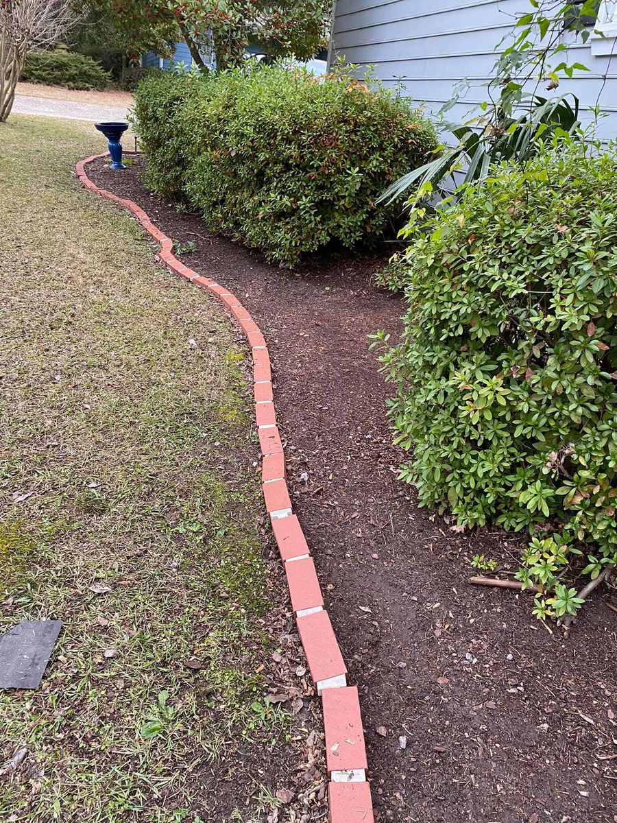 Mulch Installation for Cutting Edge Lawn Care in Fayetteville, NC