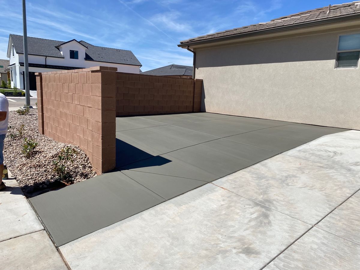 Concrete Slab Construction for Hurricane Valley Concrete LLC in Hurricane, UT