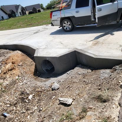 Stairs & Culvert Installation for PC Concrete & Design in Austin, TX