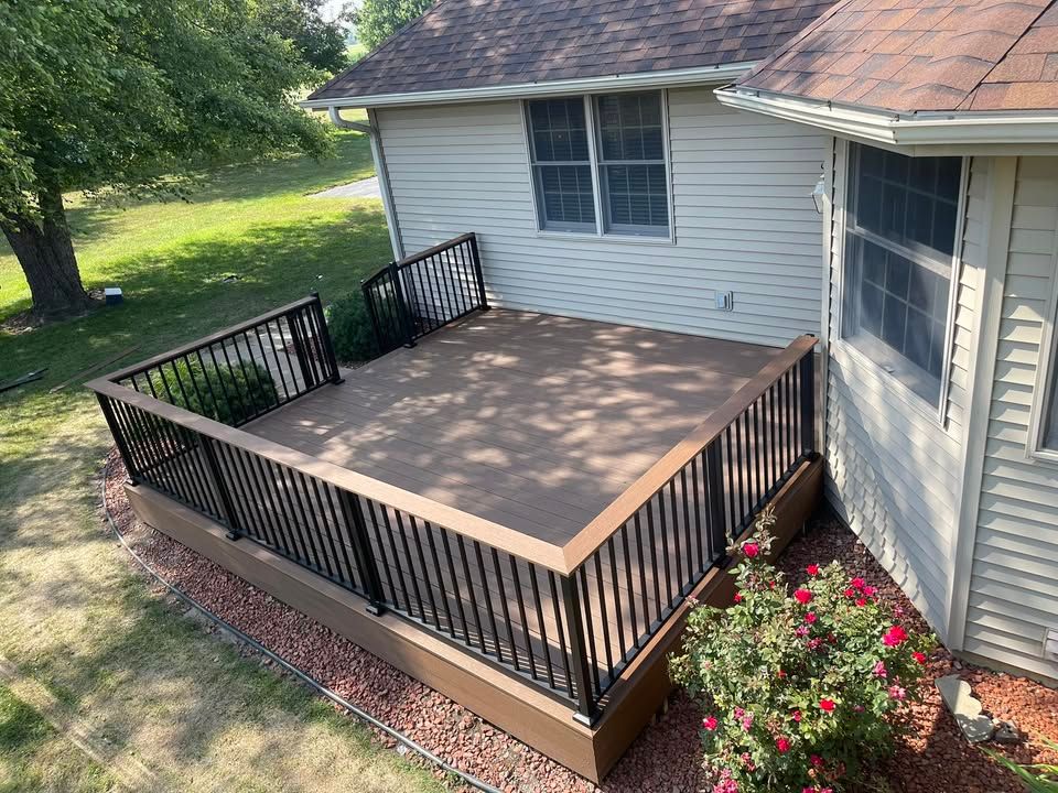 Deck & Fence Staining for Risner Construction in De Motte, IN