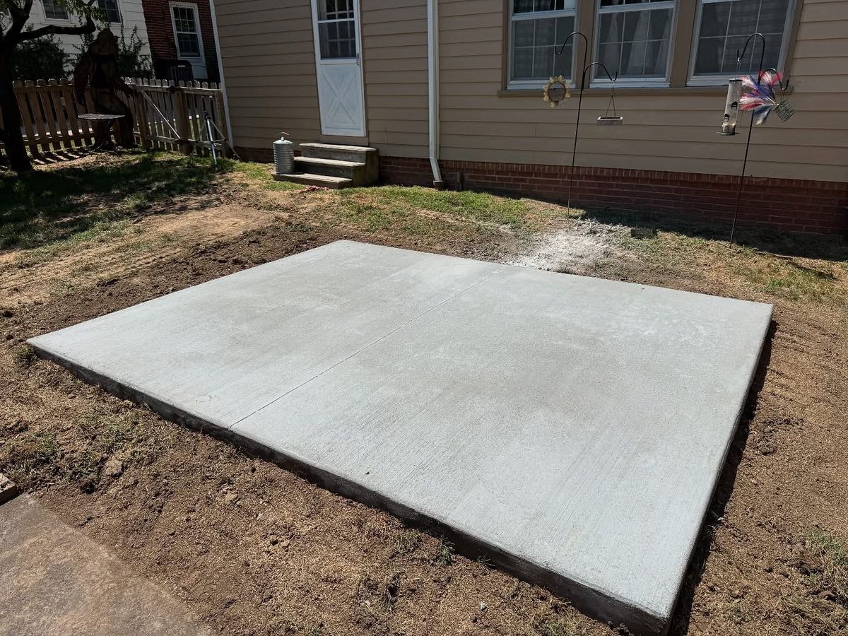 Concrete Sidewalk & Patio Construction for Tri County Enterprises in Danville, PA