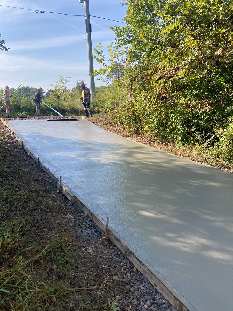 Driveways & Sidewalks for Out of the Blue Concrete in Cocke County, TN