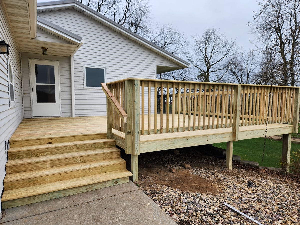  Deck Construction  for MB Construction and Steel Roofing LLC in Wonewoc, WI