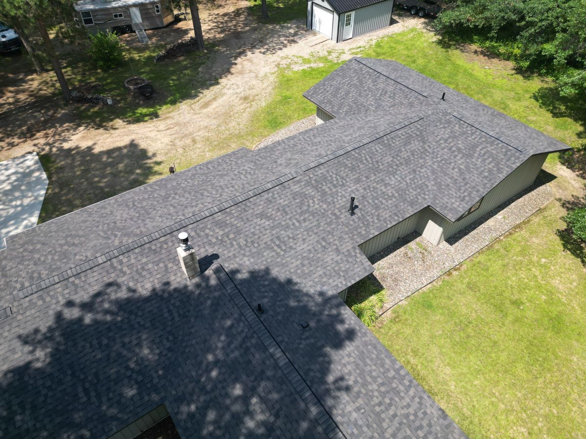 Asphalt Shingle Roofing Installation for Patriot Roofing Plus LLC in Pequot Lakes, MN