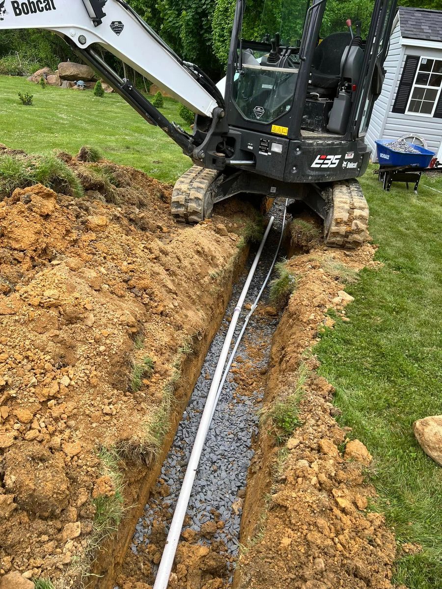 Trenching and Utilities Installation for CJS General Contracting LLC in Easton, PA