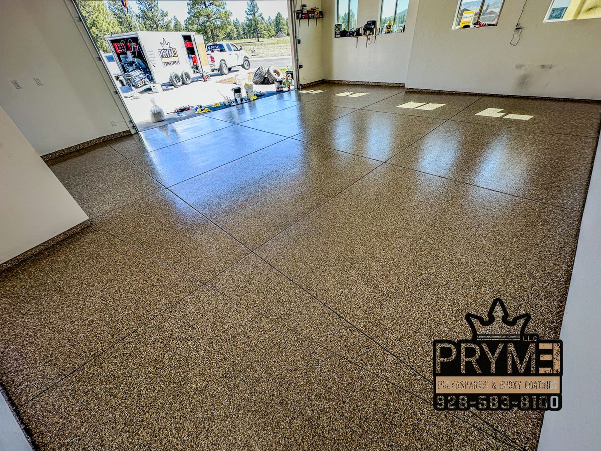 Garage Floor Flake Systems for PRYME EPOXY in Mayer, AZ