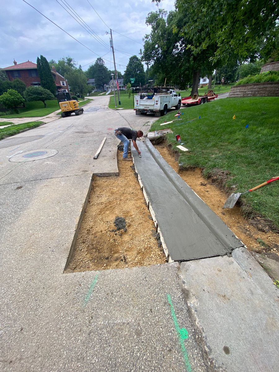 Driveway Install for TDC Excavating in Dubuque, IA