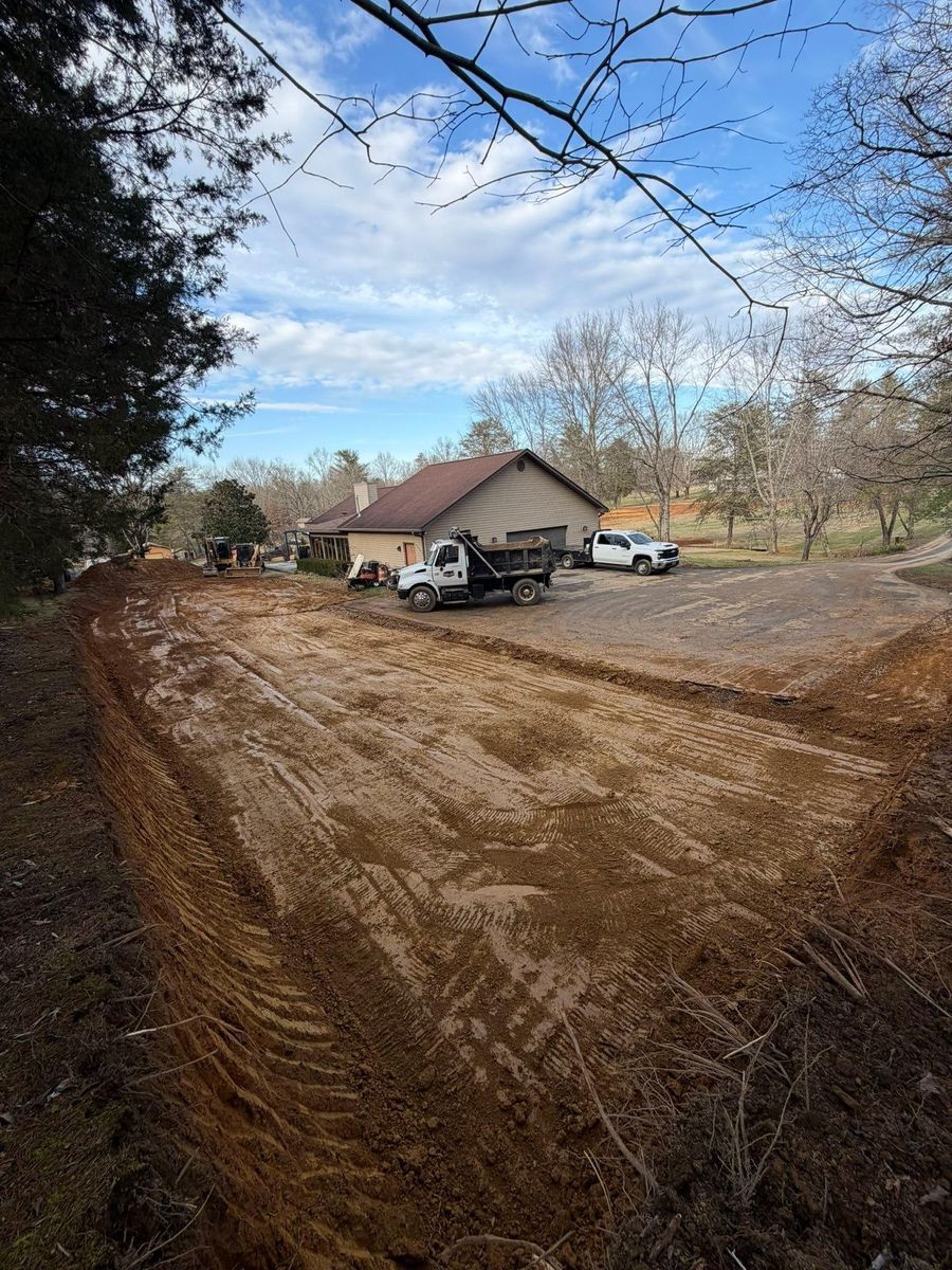 Site Preparation for Phillips Construction and Excavating in Seymour, TN