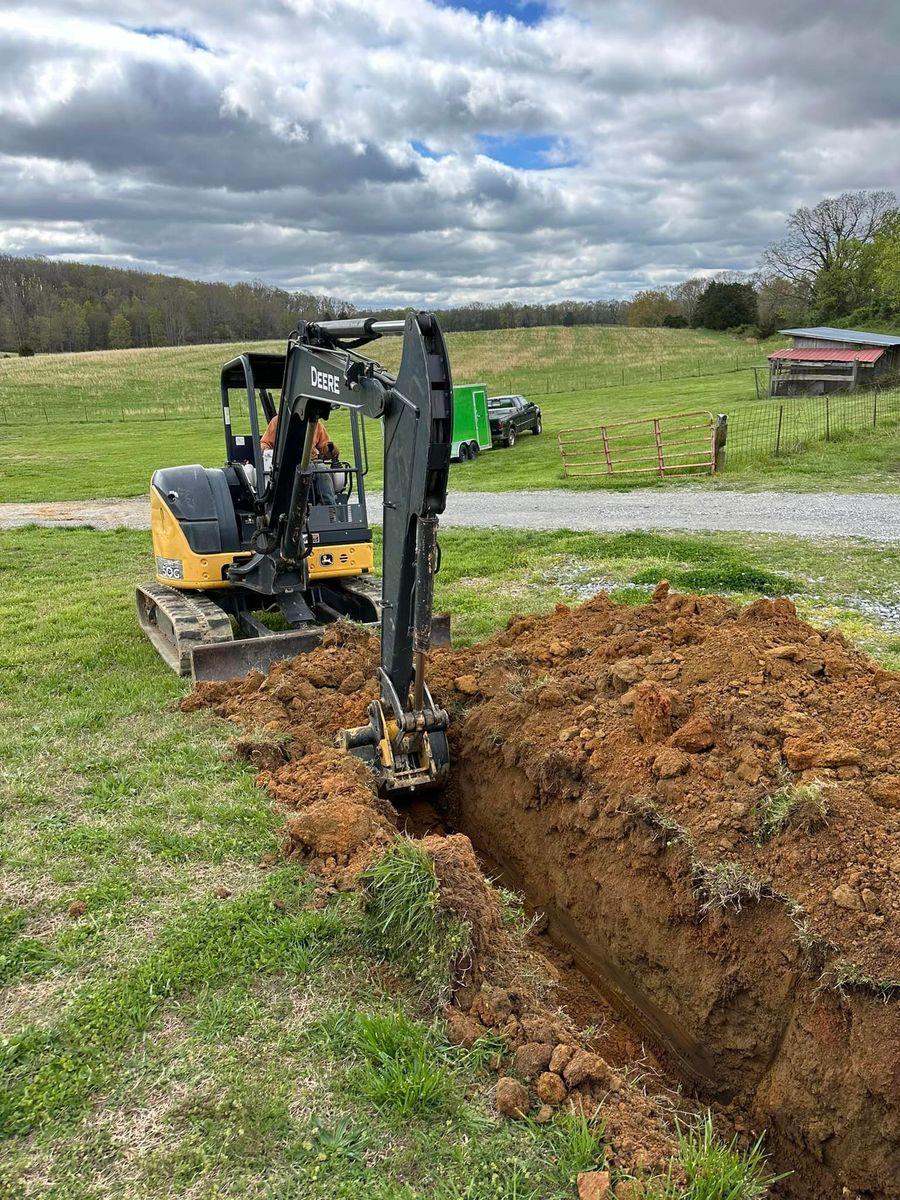 Excavation for Miller Farms Hay & Land Management in Philadelphia, TN