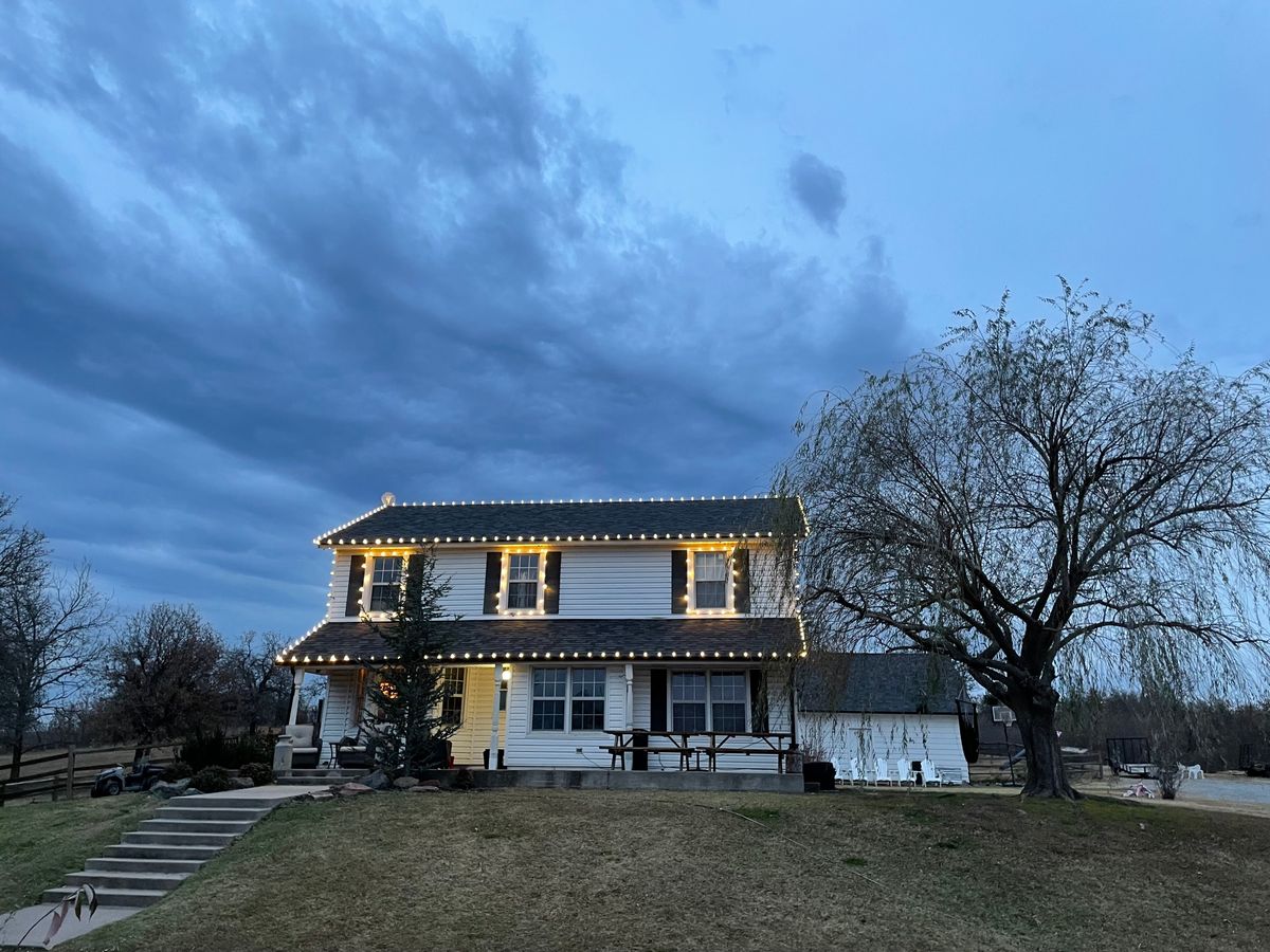 Holiday Light Installation for Stallion Design And Construction in Norman, OK