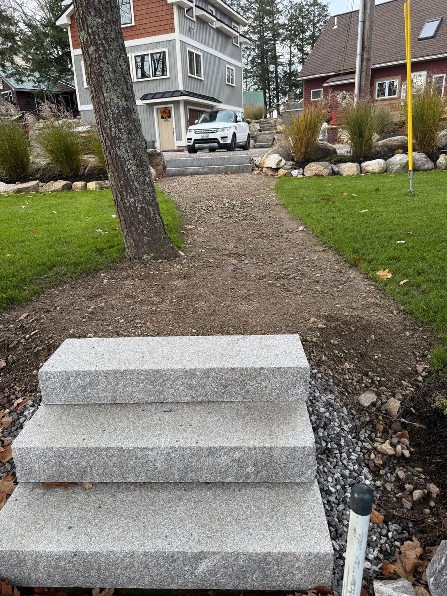 Custom Outdoor Spaces for Smythe’s Stonework & Masonry in Buxton, ME