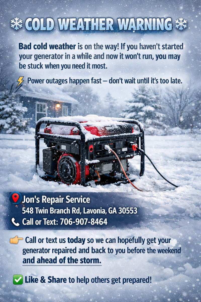 Vehicle Servicing for Jon's Repair Service in Elberton, GA