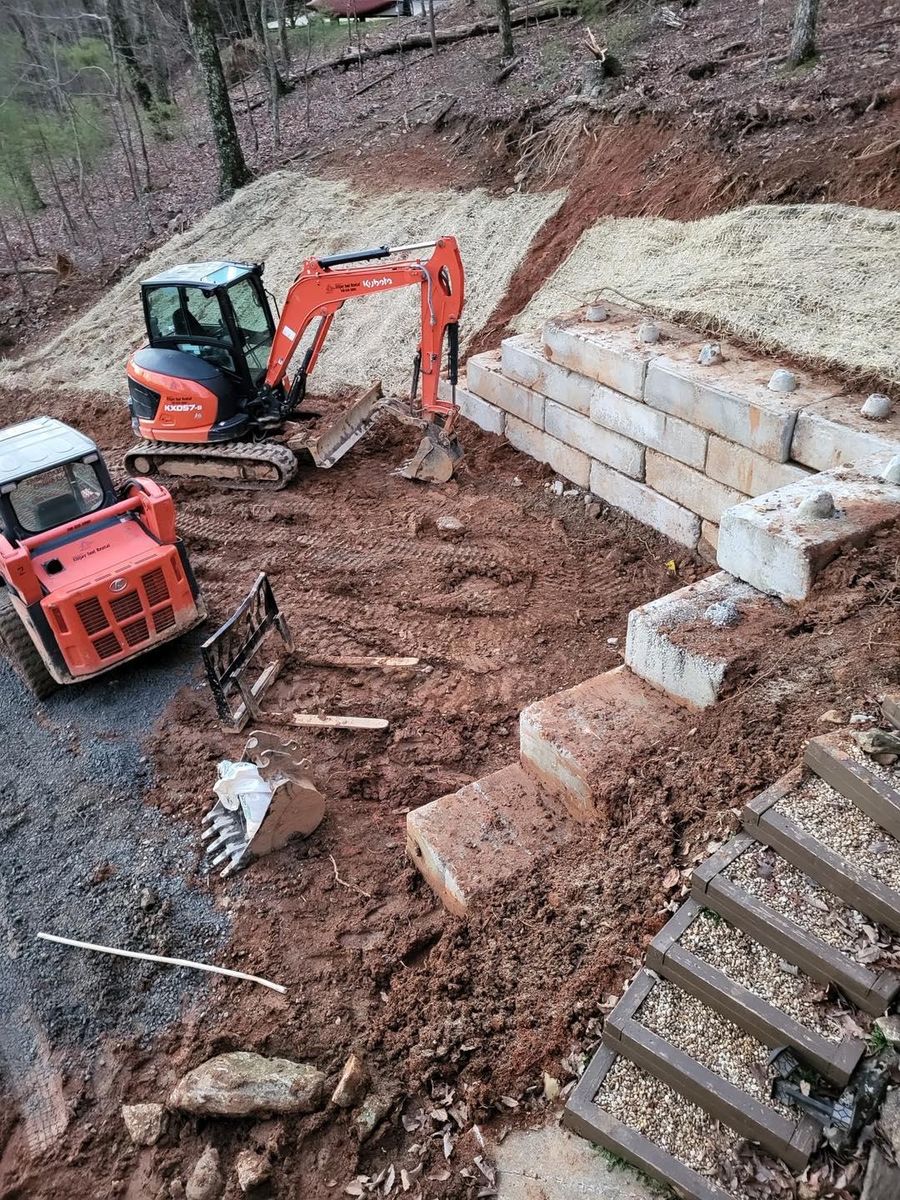Foundation Digging for Under Grace Transport and Grading in Marble Hill, GA