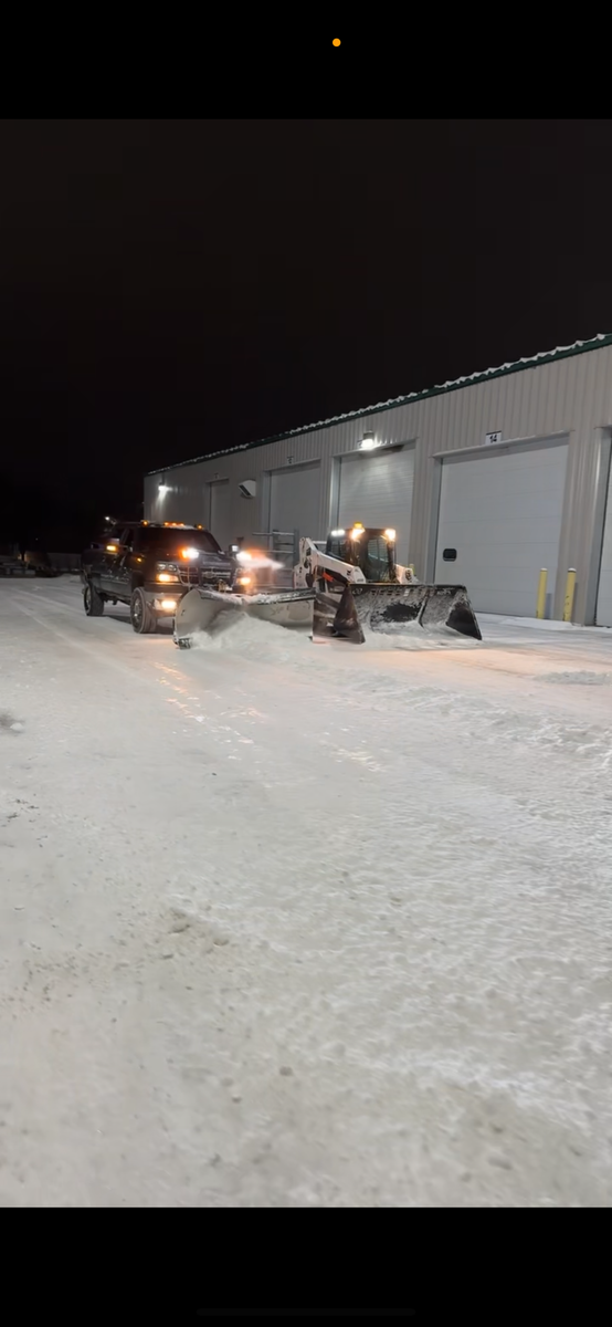 Snow removal for NXT LVL Excavating in New London, MN