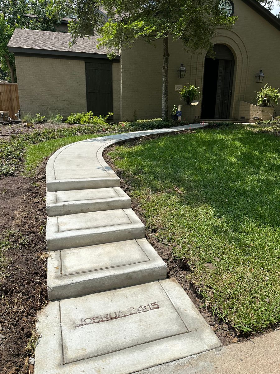 Walkways for BigTex Concrete Construction in Houston, TX