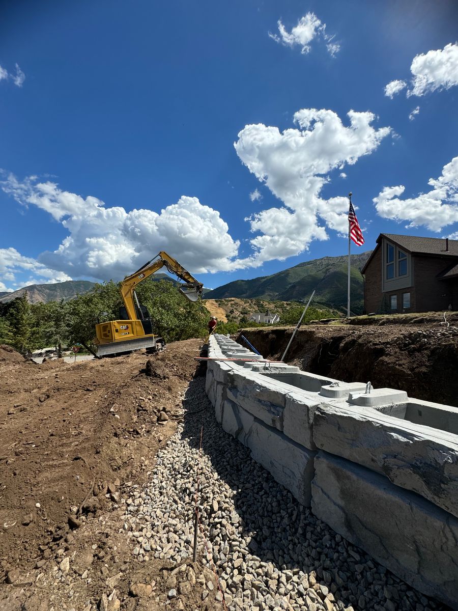 Site Preparation for Premier Rockwall & Excavating in Utah County, UT