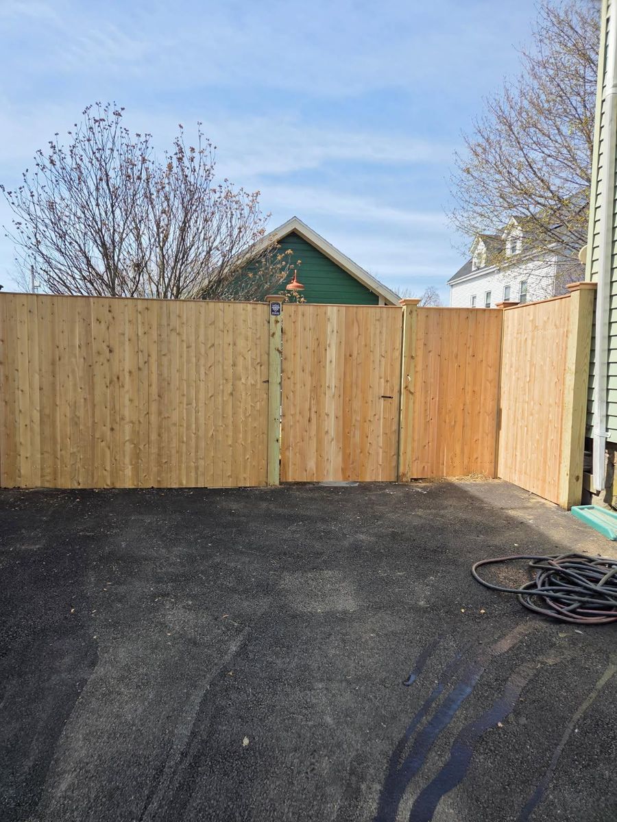 Wood Fencing Installation for Azorean Fence in Peabody, MA