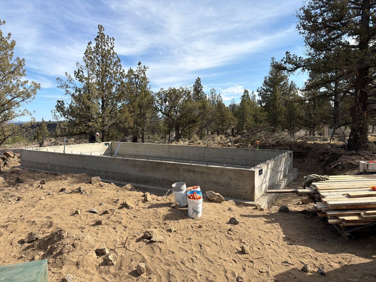 Foundation Work for TJR Concrete and Construction in Bend, OR