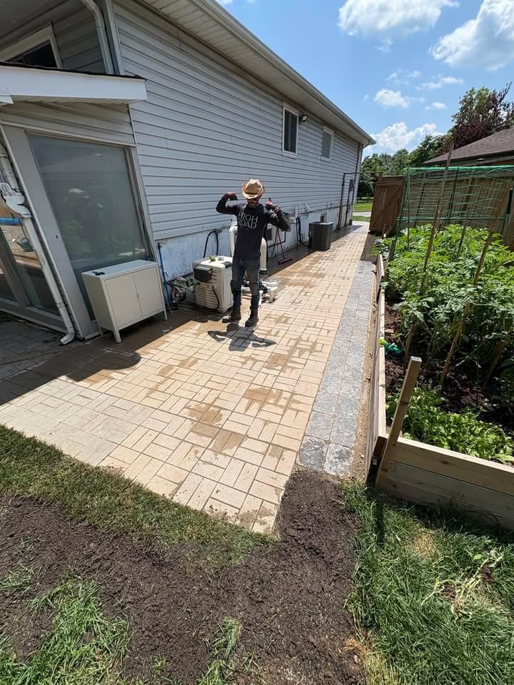 Interlock Pressure Washing & Re-Sanding for Pure Pavers Restoration in Burlington, ON