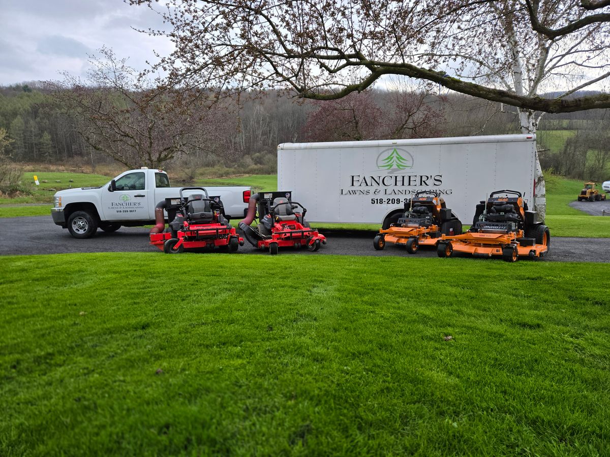 Lawn Maintenance for Fancher's Lawns & Landscaping LLC in Schoharie County, NY