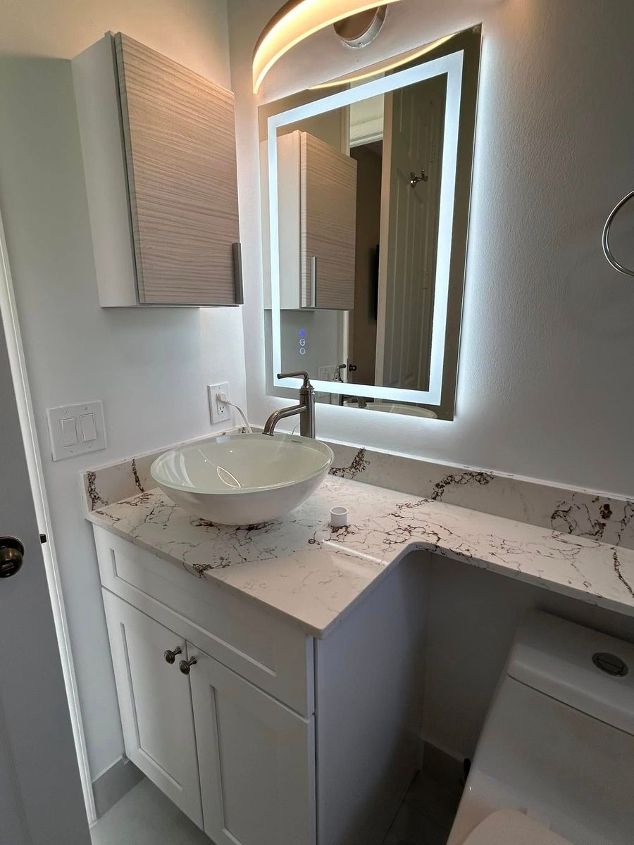 Bathroom Renovation for G & D Painting And Renovations Company in Port St. Lucie, FL