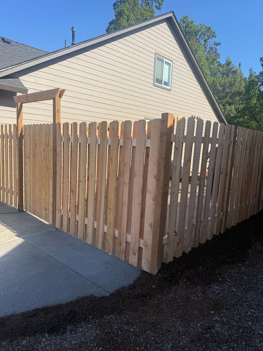 Fencing for C&A Concrete Construction in Salem, OR