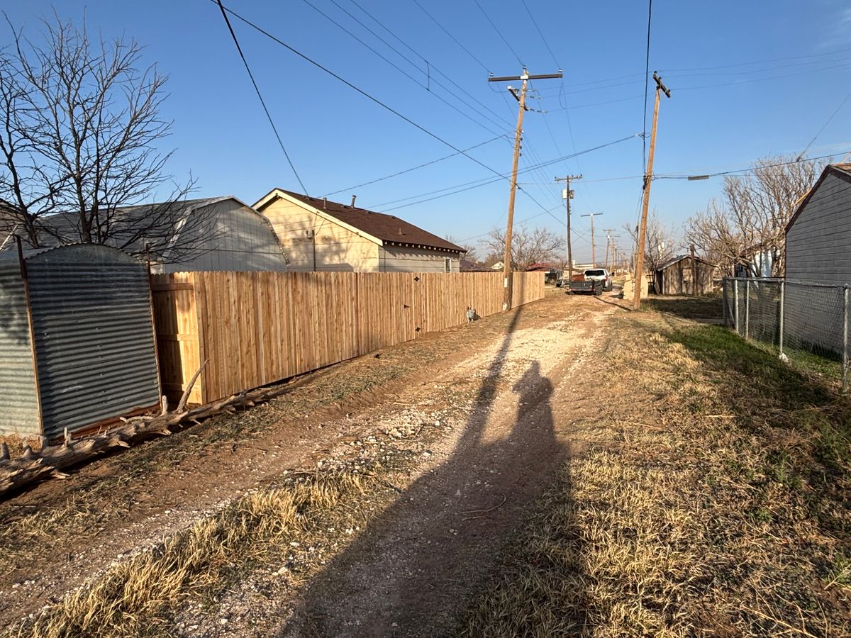 Fence Installation for Straight Edge Siding, Fencing & Decks in Pampa, TX