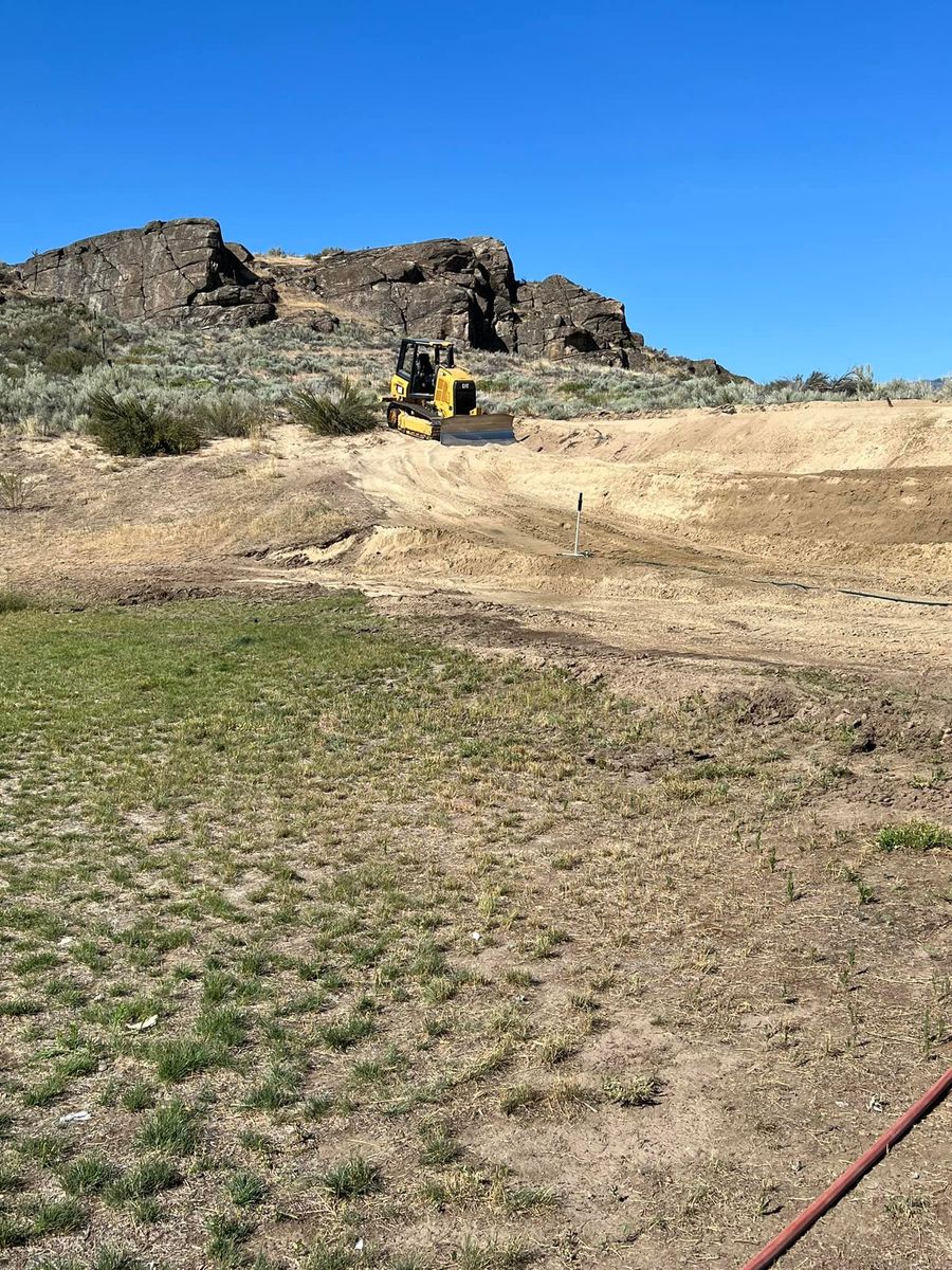 Site Preparation & foundation dig outs for Seymour Excavating in Omak, WA