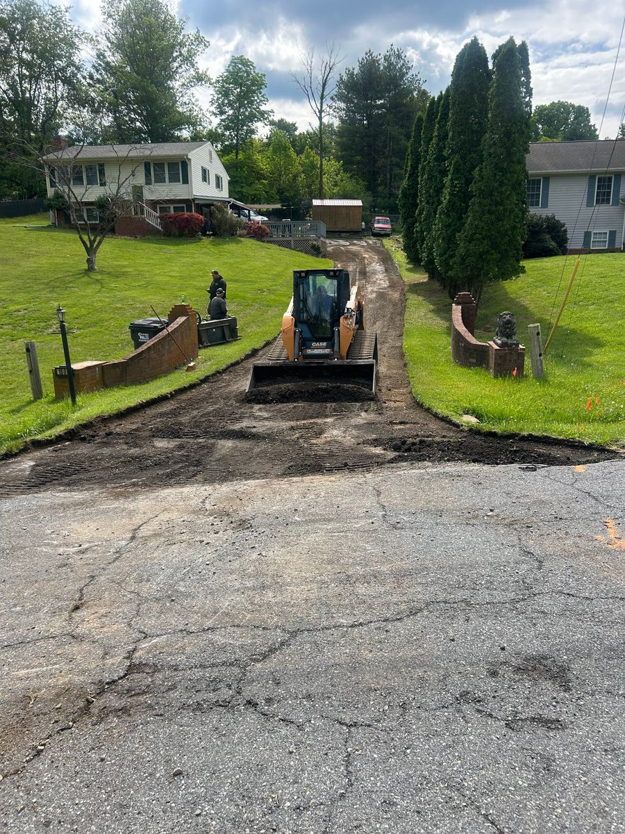 Grading for James R Carter Paving in Roanoke, VA