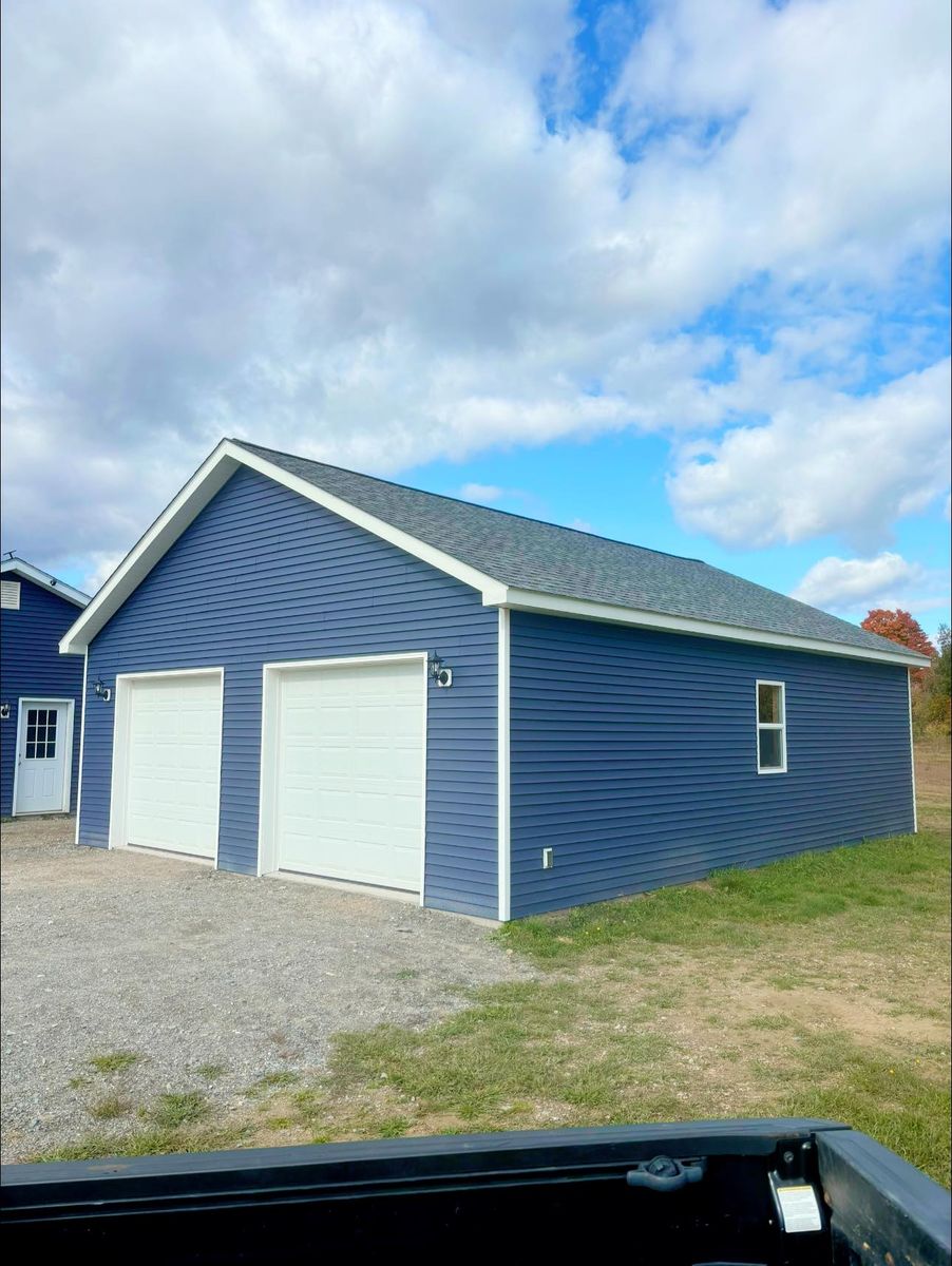 Garage Construction for True North Home Services in Brewer, ME