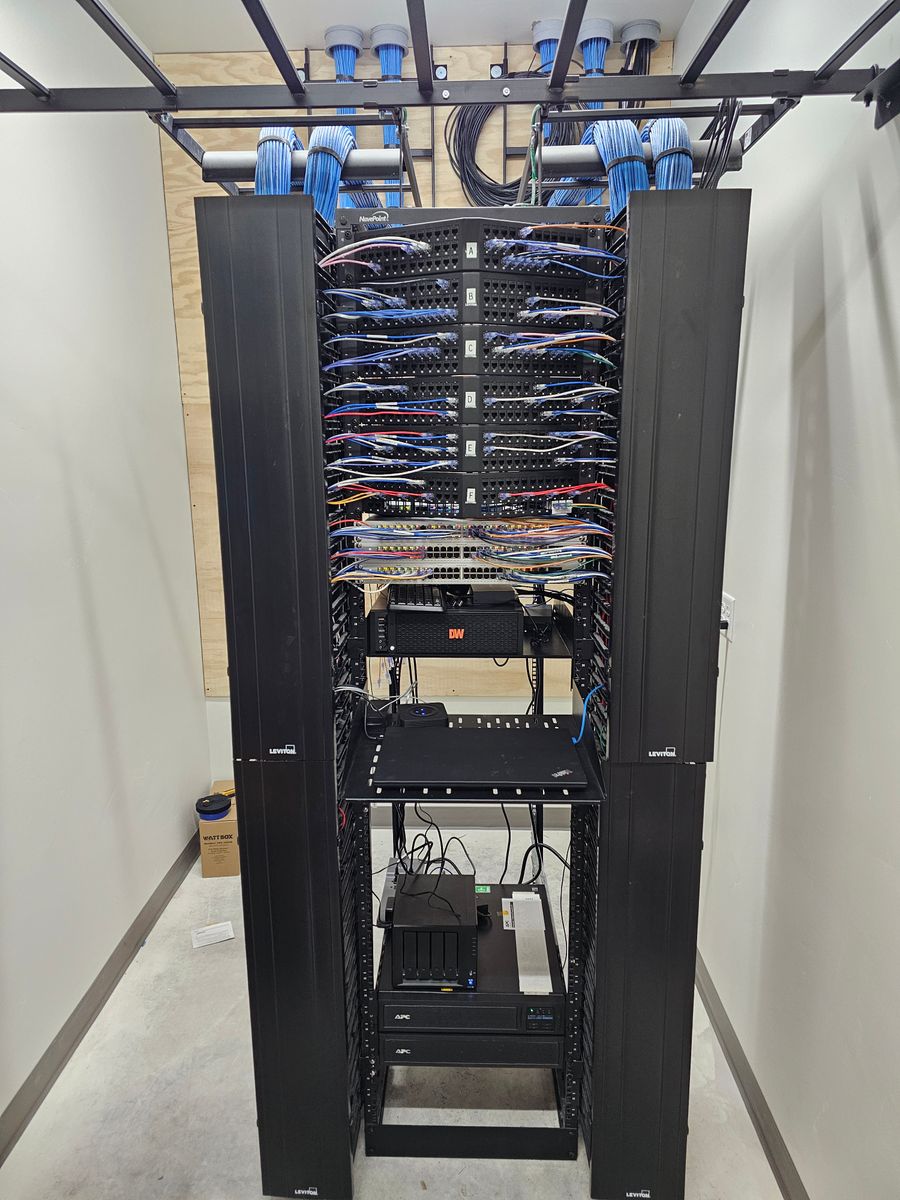 Structured Data Cabling/Network Infrastructure for White Sands Communications & Electric in Rigby, ID
