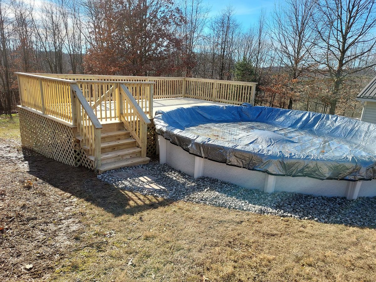 Pool Installation for Xtreme landscaping LLC in Cambridge, OH