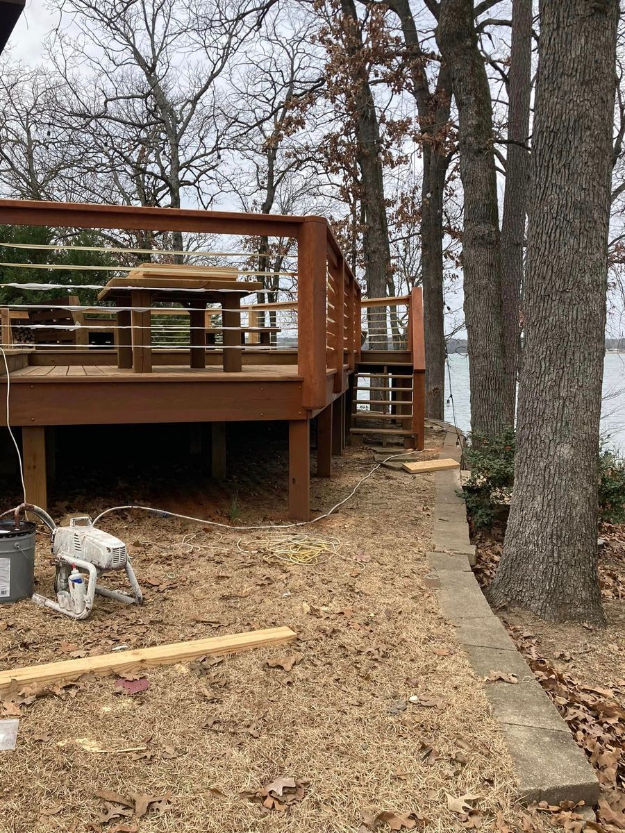 Deck & Patio Installation for White's Contracting LLC in Mount Pleasant, Texas