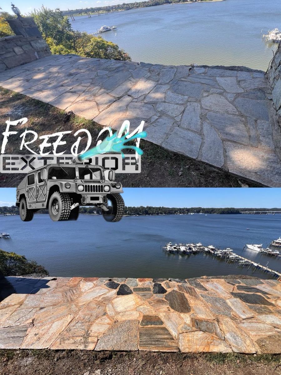 Concrete Cleaning for Freedom Exterior LLC in Perry Hall, MD