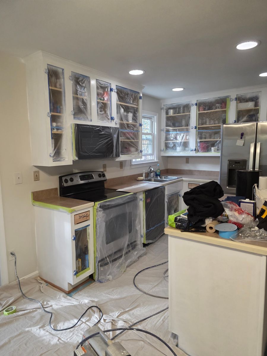Kitchen and Cabinet Refinishing for Perfect colors painting llc in Mechanicsville, MD